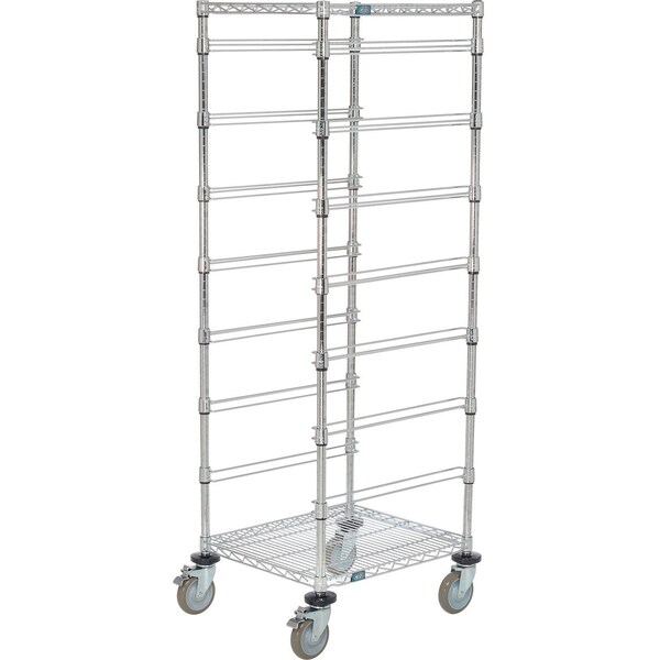 Global Industrial 21inL x 24inW x 69inH Chrome Wire Cart, 7 Level 269030 - main